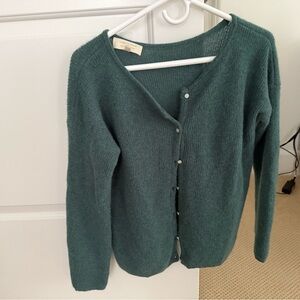 Sézane Gaspard Cardigan in Sage